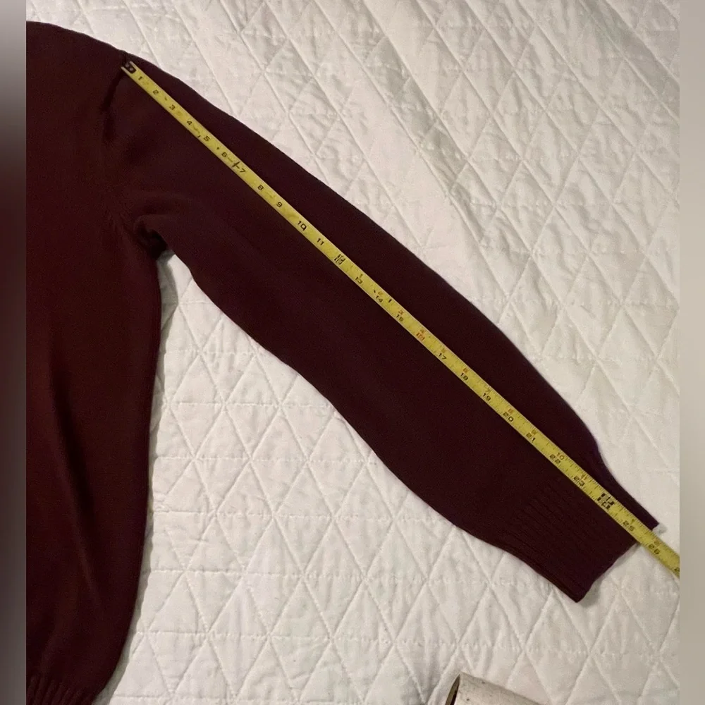 Eddie Bauer two button pullover sweater 100% cotton rust/burgundy Size Large - Picture 6 of 10